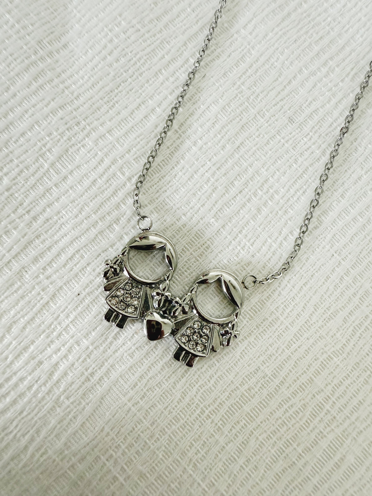 Collier Maman 2 enfants filles