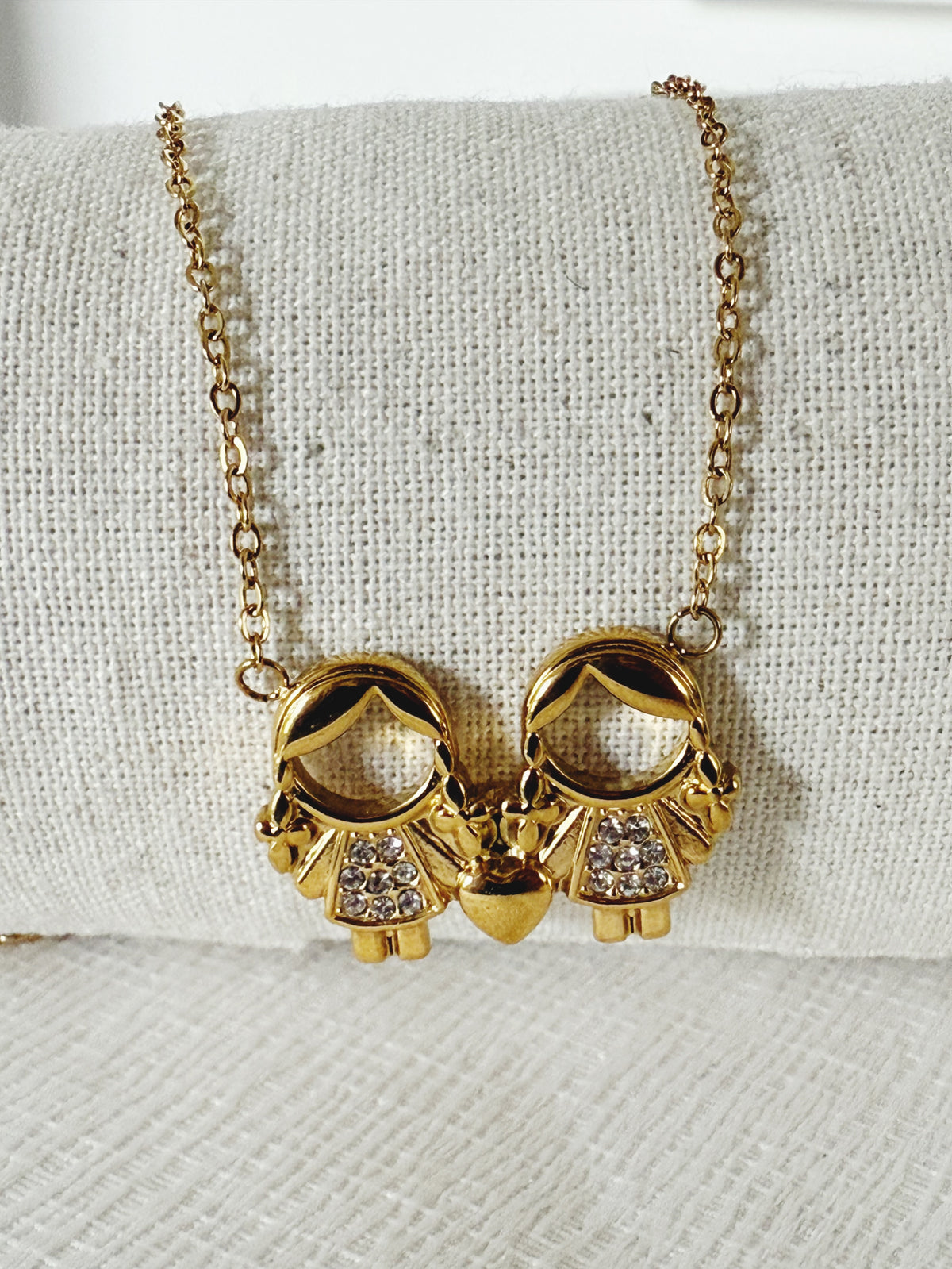 Collier Maman 2 enfants filles