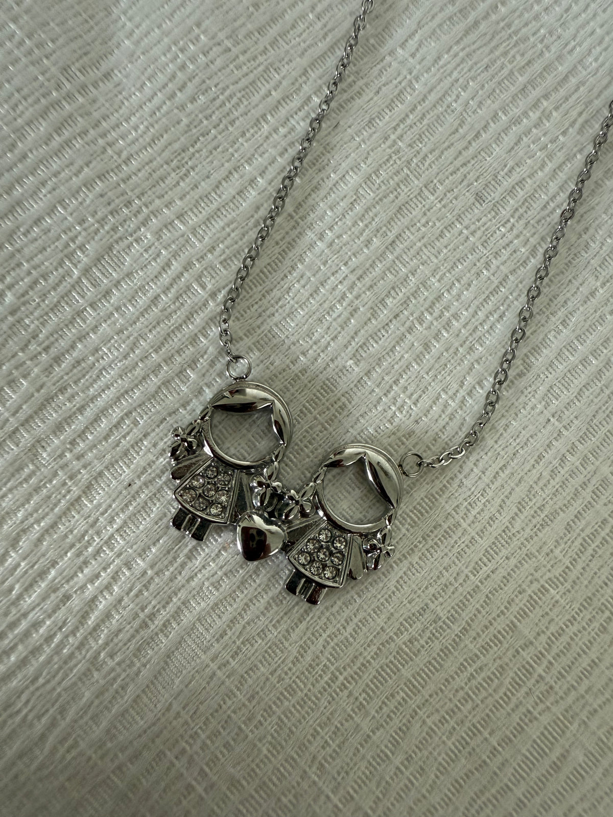 Collier Maman 2 enfants filles