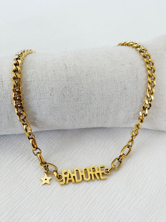 Collier Gourmette JADORE